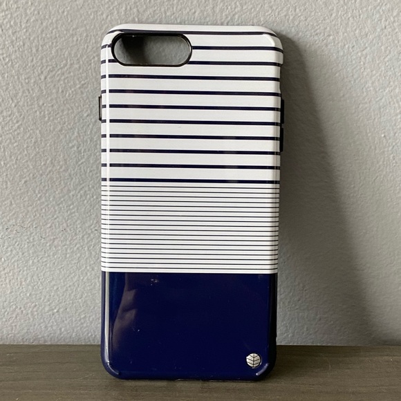Akna Navy/White Striped iPhone 7+/8+ Phone Case - Picture 1 of 3
